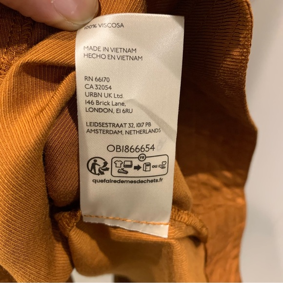 NWT by Anthropologie sz M Copper Brown Sleeveless Swing Crop Tank Flowy Boho - Picture 10 of 10